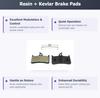 2 Pairs Bike Brake Pads Resin for Shimano M03 XT BR-M755, Grimeca System 8, Sram Mechanical 9.0, Hope Mono M4, Tech M4, Stealth Race E4, Tech4 E4, Promax DSK-930, Trickstuff, The Cleg view 2
