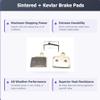 Bike Brake Pads sintered for Hayes Stroker RYDE Dyno Sport, Radar, Prime Sport. The Bicycle Replacement Part for OEM Brakes for high Braking Power and Quiet Stops. view 2