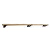 Athletic Bar Single Bar Fixed Height Wall Mount Ballet Barre System Traditional Wood, 12 FT Long, 2.0" Open Brackets Black view 3