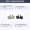 2 Pairs Bike Brake Pads Resin for Magura MT5 MT7 91-9566 9.P, 4 Piston. The Bicycle Replacement Part for OEM Brakes for high Braking Power. view 2