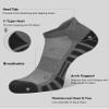 Airacker Ankle Athletic Running Socks Cushioned Breathable Low Cut Sports Tab Socks for Men and Women (6 Pairs) view 4