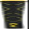 IOMIC M60 Golf Grip iX Touch 2.0 with Backline, iX Series, Base: Black, End: Yellow view 1