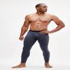 DEVOPS Men's Thermal Compression Pants, Athletic Leggings Base Layer Bottoms with Fly (Small, Black/Charcoal) view 3