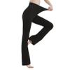 Cotton Spandex Low Rise Bootcut Flare Yoga Pants Legging(Regular Size/Plus Size) S-5XL (32"/34"/36" Inseam) Black view 2