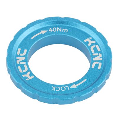 KCNC Disc Brake Rotor, Locking Ring, Compatible with Shimano Center Lock, Blue, One Size