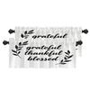 BaoNews Inspirational Quote Love Kitchen Valances Half Window Curtain, Inspirational Thanksful Quote Message Blackout Decoration Valances Curtains Drapes for Kitchen Bedroom, 52 X 18 Inch Set of 2 view 1