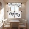 BaoNews Inspirational Quote Love Kitchen Valances Half Window Curtain, Inspirational Thanksful Quote Message Blackout Decoration Valances Curtains Drapes for Kitchen Bedroom, 52 X 18 Inch Set of 2 view 2