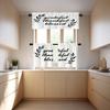 BaoNews Inspirational Quote Love Kitchen Valances Half Window Curtain, Inspirational Thanksful Quote Message Blackout Decoration Valances Curtains Drapes for Kitchen Bedroom, 52 X 18 Inch Set of 2 view 3