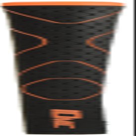 IOMIC Golf Grip iX Touch 2.0 with Backline iX Series Base: Black End: Orange M60