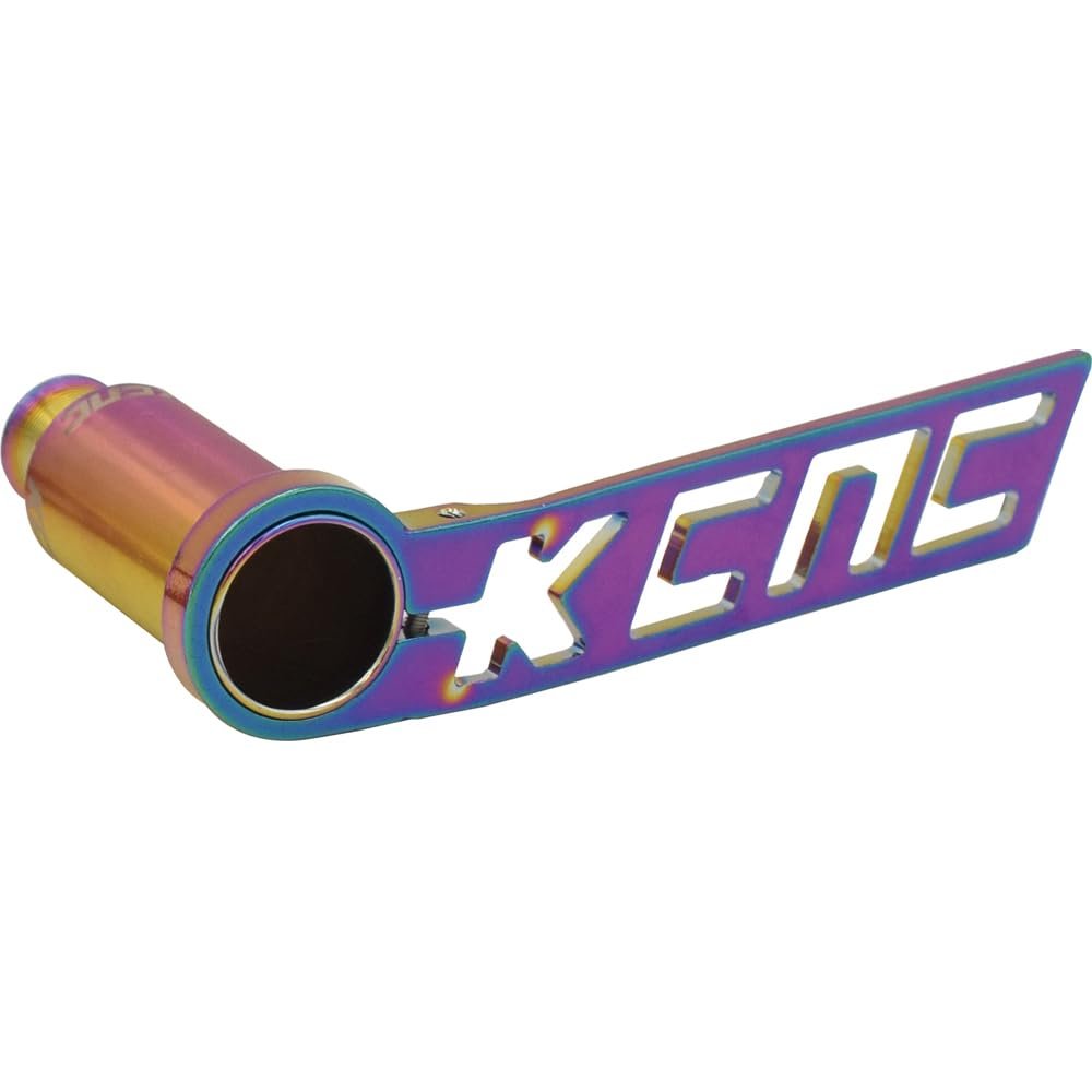 KCNC Bicycle Derailleur Guard, Oil Slick, One Size, Lightweight, CNC