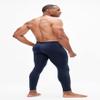 DEVOPS Men's Thermal Compression Pants, Athletic Leggings Base Layer Bottoms with Fly (Large, Black/Navy) view 3