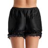 Hularka Womens Shiny Satin Lace Pumpkin Pants Bloomers Security Shorts Pettipants Underpants Underwear Black Medium view 4