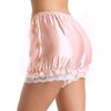 Hularka Womens Shiny Satin Lace Pumpkin Pants Bloomers Security Shorts Pettipants Underpants Underwear Pearl Pink Medium view 3