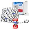 BTG Gear Heavy Duty 100 ft 3/8" Marine/Nautical Boat Anchor Line Depth Markers Rope w/Stainless Steel Thimble Eye Bolt, Boats up to 27' view 1