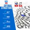 BTG Gear Heavy Duty 100 ft 3/8" Marine/Nautical Boat Anchor Line Depth Markers Rope w/Stainless Steel Thimble Eye Bolt, Boats up to 27' view 4