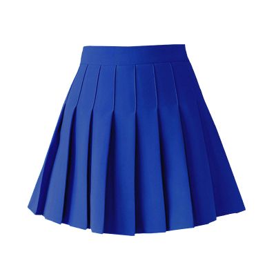 TONCHENGSD Women's High Waist Pleated Mini Skirt Skater Tennis Skirt (Royal Blue, S)