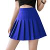 TONCHENGSD Women's High Waist Pleated Mini Skirt Skater Tennis Skirt (Royal Blue, S) view 2