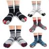 Artfasion Men's Toe Socks Cotton Fun Casual Athletic Running Ankle Five Finger Crew Socks 5 Pair 9-12 view 2