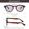 Bestum Inspired Square Sunglasses With Rivets Tinted Lens UV400 (Black, A Blue+A Pink) view 3