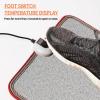 Electric Heated Floor Mats Under Desk, Heated Foot Warmer - 110v Toes Warming Heater for Office and Home(Stone Grain) view 2
