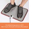 Electric Heated Floor Mats Under Desk, Heated Foot Warmer - 110v Toes Warming Heater for Office and Home(Stone Grain) view 4