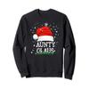 Aunty Claus Funny Family Christmas Pjs for Aunt Auntie Women Sweatshirt view 1
