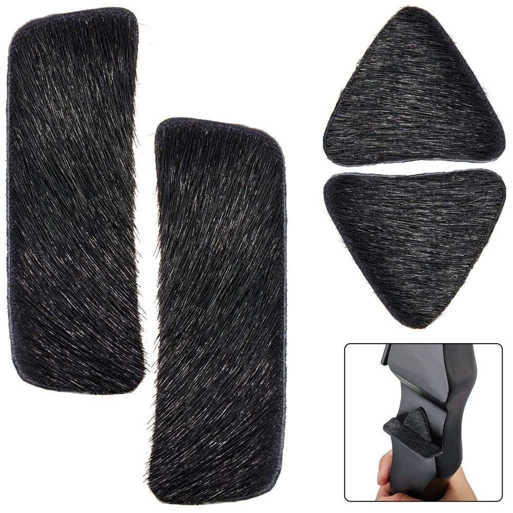 2 Pairs Recurve Bow Arrow Rest Archery Hair Arrow Rest Stick on Bow Fur Adhesive Shelf Rests Longbow Fur Pad Recurve Accessories for Outdoor Hunting Shooting Practice