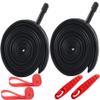 2-Pack 26x1.9/1.95/2.0/2.125 Bike Inner Tubes Schrader Valve 33MM Plus 2 Bike Tire Strips 26" Bicycle Tubes Compatible with 26x1.9 26x1.95 26x2.0 26x2.125 Bike Tire Tubes view 1