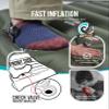 ZOOOBELIVES Extra Thickness | Wide Plus Sleeping Pad with Built-in Pump, Inflatable Camping Mattress of Ultimate Comfort for Car Camping, Tent, and Backpacking, Lightweight & Compact  Airlive2000P view 4