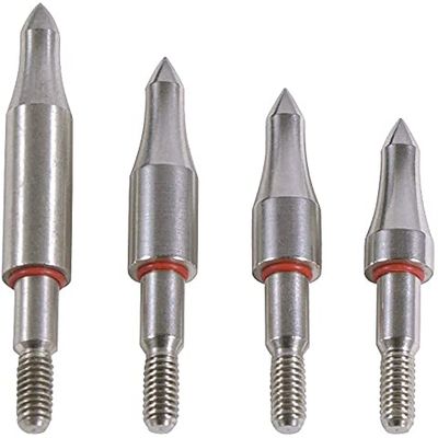 AMEYXGS 12/24 Pack Archery Field Points 5/16 inches Cutting Diameter 75/100/125/150/200/250/300 Grain Stainless Steel Arrow Tip Arrow Points for Target Practice and Hunting (300 Grain 24 pcs)