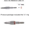 AMEYXGS 12/24 Pack Archery Field Points 5/16 inches Cutting Diameter 75/100/125/150/200/250/300 Grain Stainless Steel Arrow Tip Arrow Points for Target Practice and Hunting (300 Grain 24 pcs) view 2
