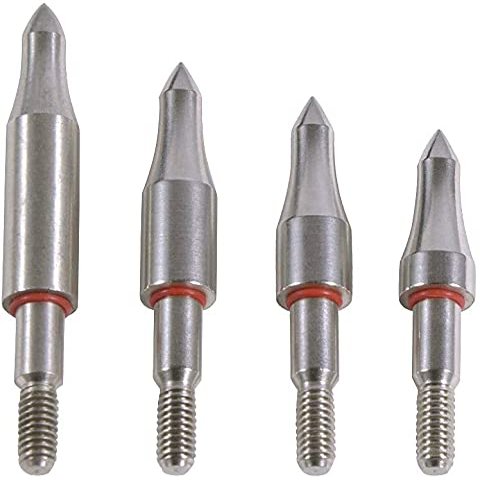 AMEYXGS 12/24 Pack Archery Field Points 5/16 inches Cutting Diameter 75/100/125/150/200/250/300 Grain Stainless Steel Arrow Tip Arrow Points for Target Practice and Hunting (250 Grain 24 pcs)