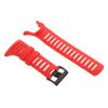 Inzopo Spare bracelet Lightweight Rubber Band Instrument For Clock Black Red view 3