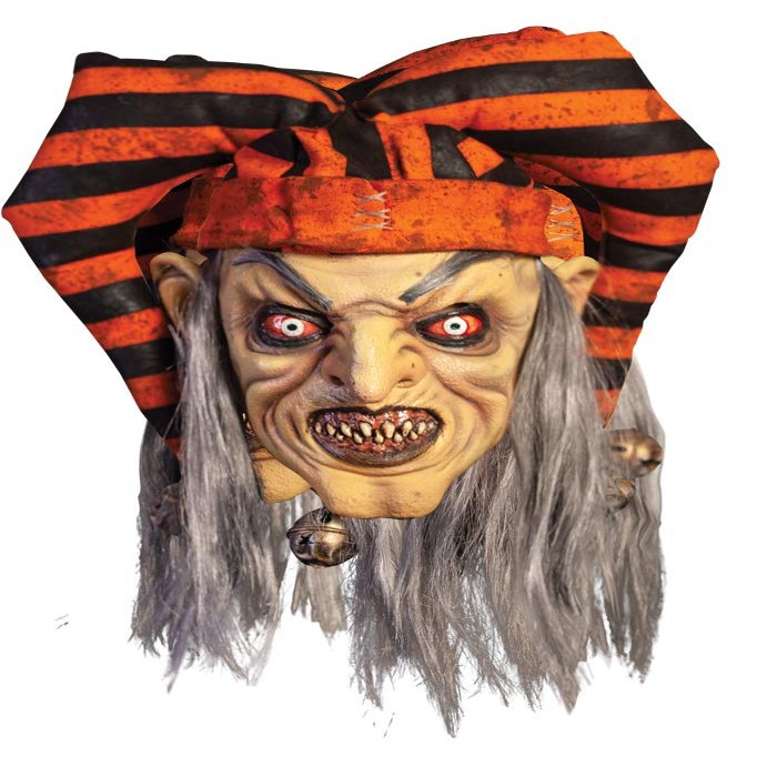 The Terror of Hallows Eve Evil Trickster Mask Costume Accessory Green