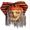 The Terror of Hallows Eve Evil Trickster Mask Costume Accessory Green view 1
