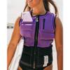 Womens Neoprene Wakesurf Comp Vest - Designed Exclusively for Wake Surfing, but Great for All Other Watersports Activities! (Violet, Small) view 3