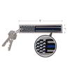 Rothco Thin Blue Line Flag Patch Keychain view 2