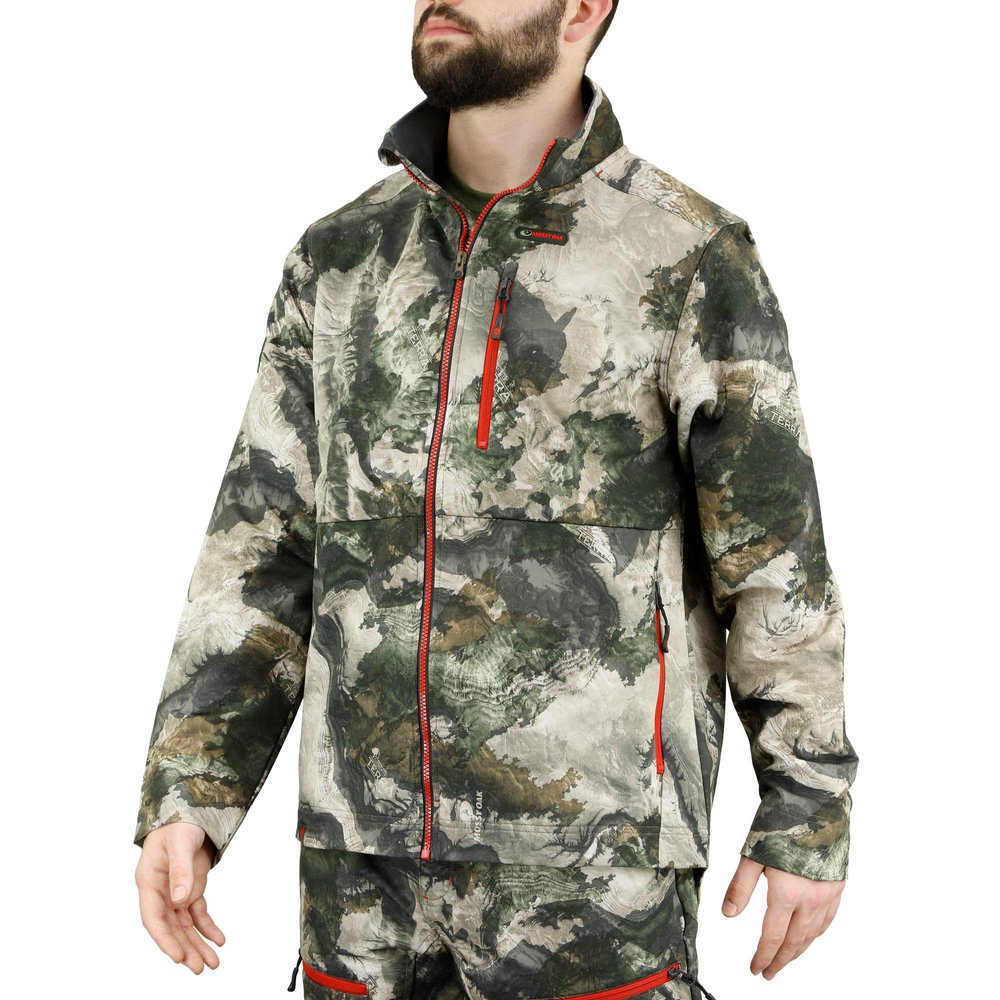 Mossy Oak Hunting Jacket for Men, Camo Hunting Jacket for Men, Mid-Season Camo