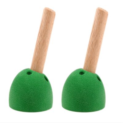 Atomik Rock Climbing Holds Set of 2 Peg Board Receiver for 15 Degree Wall in Green