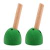 Atomik Rock Climbing Holds Set of 2 Peg Board Receiver for 15 Degree Wall in Green view 1