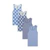 Buyless Fashion Boys Scoop Neck Tagless Undershirts Soft Cotton Tank Top (4 Pack) 13-14 view 3