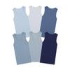 Buyless Fashion Boys Scoop Neck Tagless Undershirts Soft Cotton Tank Top (6 Pack) 11-12 view 1