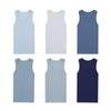 Buyless Fashion Boys Scoop Neck Tagless Undershirts Soft Cotton Tank Top (6 Pack) 11-12 view 3