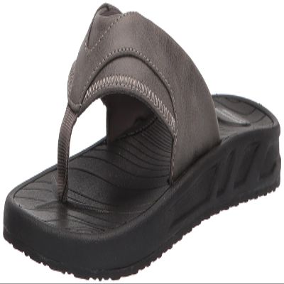 Amazon Essentials Men's Slip-on Flip Flop Comfort Sandals - Grey, Size 9, Casual