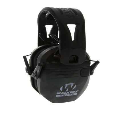 Walker's Razor Tacti-Grip Earmuffs- Multicam Grey Camo, High Performance Silicone Composite Slip Free Headband- Natural Sound Clarity Full Dynamic Range 23 NRR, Multicam camo