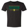 CornBorn North Dakota State Shirt Premium Tri-Blend - NDSU Bison 3-Stripe - Black - Small view 1