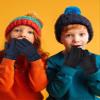 SATINIOR 2 Pairs Kids Waterproof Snow Gloves Boys Girls Windproof Winter Warm Ski Gloves for Cold Weather(12-14 Years,Black, Navy Blue) view 4