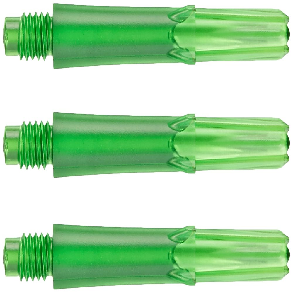 LSTYLE Dart Shafts | Green | Short 190 | 1 Set (3 Shafts) | for Soft Tip & Steel Tip Darts