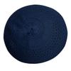 TheKufi Dark Blue Open-Weave Nylon Stretchy Soft and Comfortable Kufi Hat Skull Cap Beanie (M -22.5" (57.2cm)) view 2