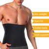 LODAY Waist Trimmer for Men Stomach Trainer Sweat Workout Shaper,Neoprene-Free Slimming Sauna Belt (Black, M) view 2